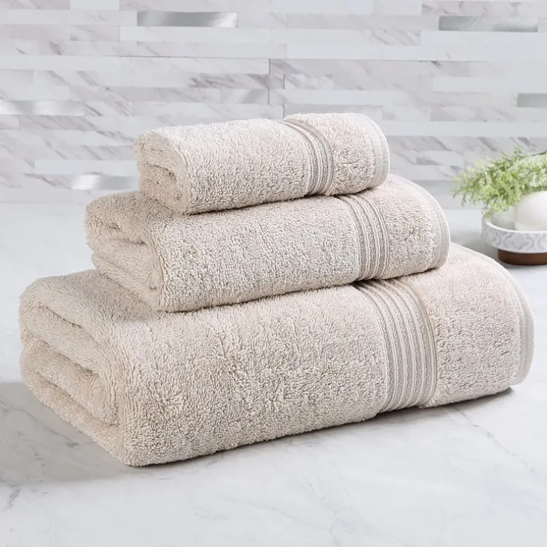 SUPERIOR® Heritage Collection | Luxury Egyptian Cotton 3-pc. Quick Dry Solid Bath Towel Set