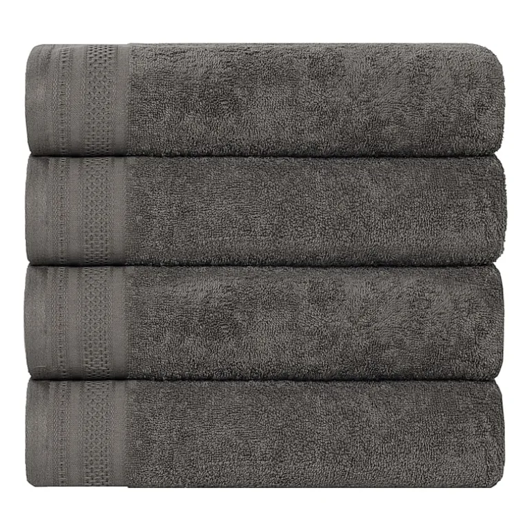 SUPERIOR® Honeycomb Collection | 100% Combed Cotton 4-pc. Quick Dry Bath Towel