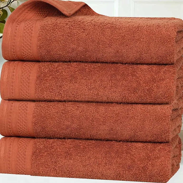SUPERIOR® Honeycomb Collection | 100% Combed Cotton 4-pc. Quick Dry Bath Towel