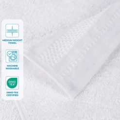 SUPERIOR® Honeycomb Collection | 100% Combed Cotton 4-pc. Quick Dry Bath Towel