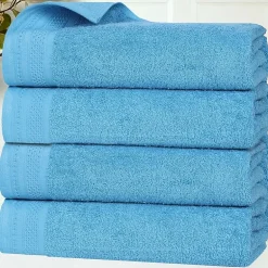 SUPERIOR® Honeycomb Collection | 100% Combed Cotton 4-pc. Quick Dry Bath Towel