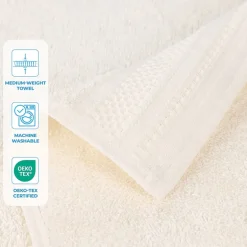 SUPERIOR® Honeycomb Collection | 100% Combed Cotton 4-pc. Quick Dry Bath Towel