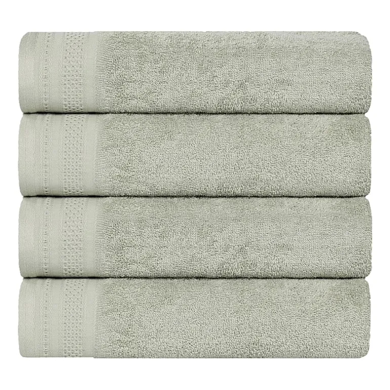 SUPERIOR® Honeycomb Collection | 100% Combed Cotton 4-pc. Quick Dry Bath Towel