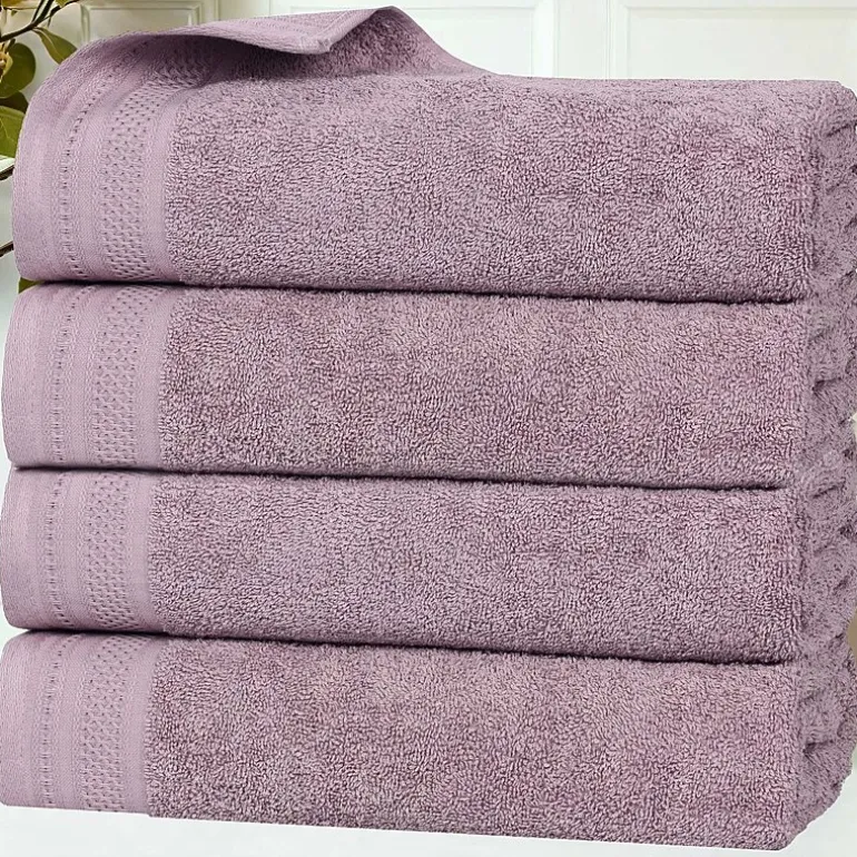 SUPERIOR® Honeycomb Collection | 100% Combed Cotton 4-pc. Quick Dry Bath Towel
