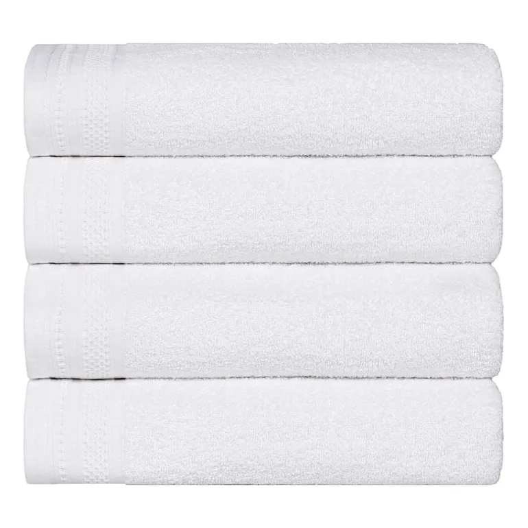 SUPERIOR® Honeycomb Collection | 100% Combed Cotton 4-pc. Quick Dry Bath Towel