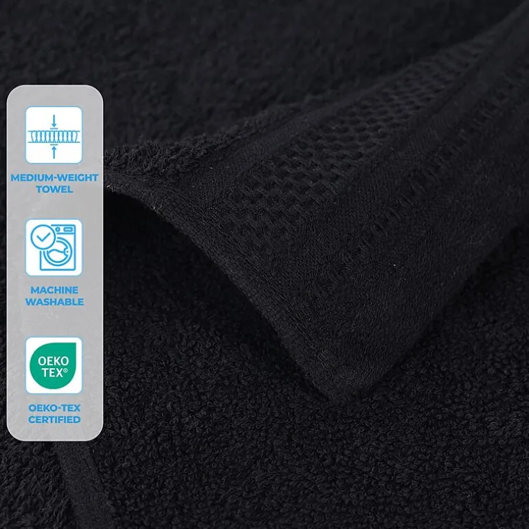 SUPERIOR® Honeycomb Collection | 100% Combed Cotton 3-pc. Quick Dry Bath Towel Set