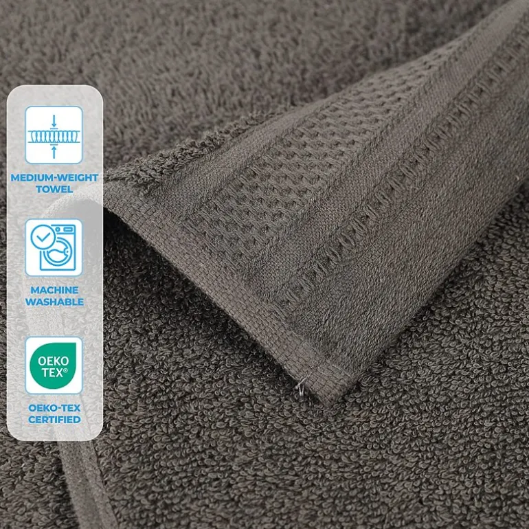 SUPERIOR® Honeycomb Collection | 100% Combed Cotton 3-pc. Quick Dry Bath Towel Set