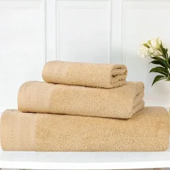 SUPERIOR® Honeycomb Collection | 100% Combed Cotton 3-pc. Quick Dry Bath Towel Set
