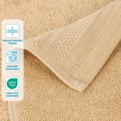 SUPERIOR® Honeycomb Collection | 100% Combed Cotton 3-pc. Quick Dry Bath Towel Set