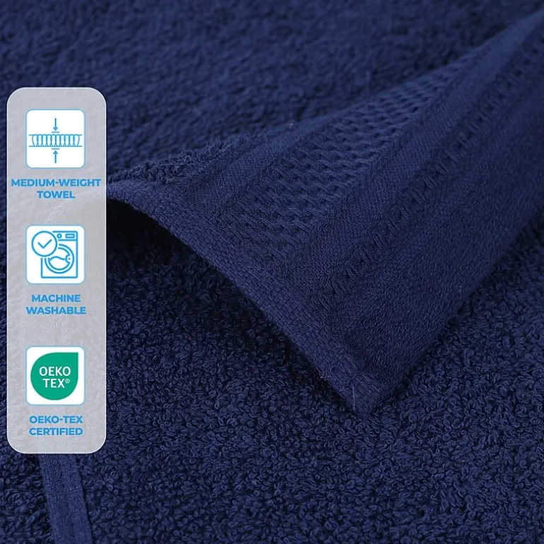 SUPERIOR® Honeycomb Collection | 100% Combed Cotton 3-pc. Quick Dry Bath Towel Set