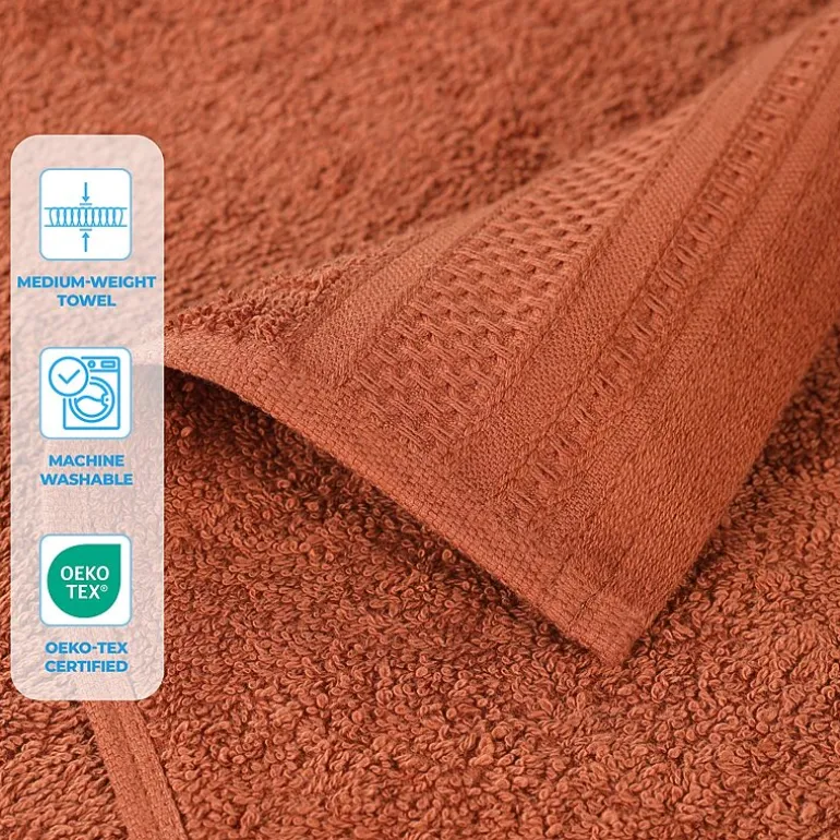 SUPERIOR® Honeycomb Collection | 100% Combed Cotton 3-pc. Quick Dry Bath Towel Set