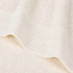 SUPERIOR® Honeycomb Collection | 100% Combed Cotton 3-pc. Quick Dry Bath Towel Set