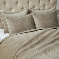 SUPERIOR® Karina Cotton Velvet Geometric Glam Quilt