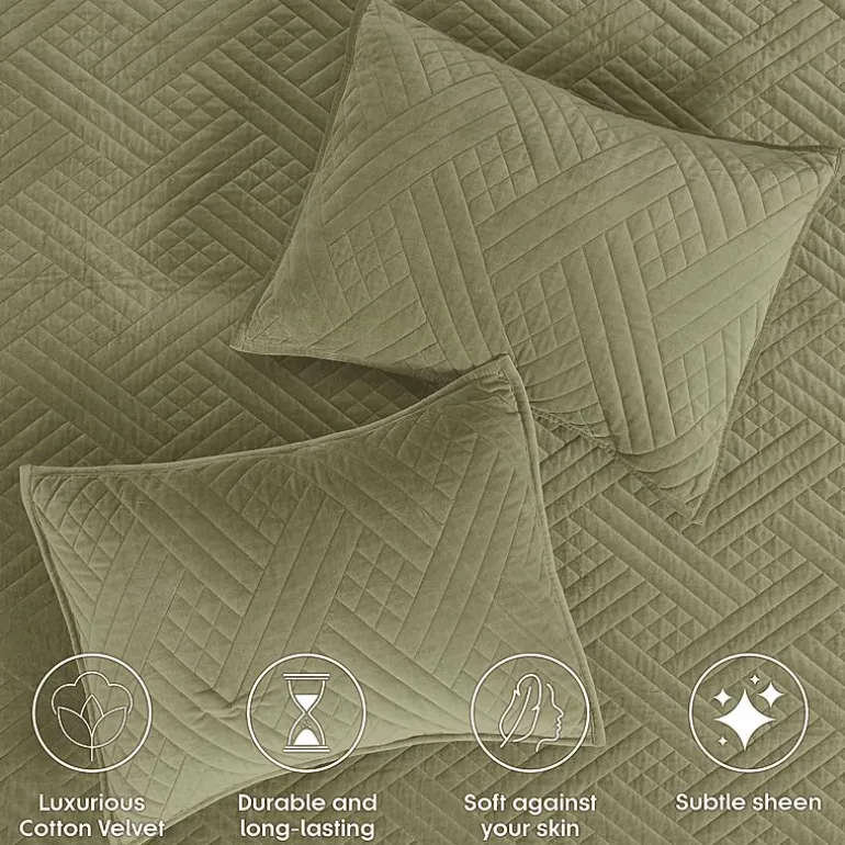 SUPERIOR® Karina Cotton Velvet Geometric Glam Quilt
