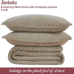 SUPERIOR® Karina Cotton Velvet Geometric Glam Quilt