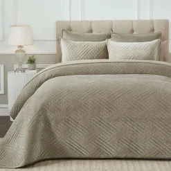 SUPERIOR® Karina Cotton Velvet Geometric Glam Quilt