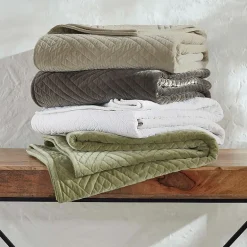 SUPERIOR® Karina Cotton Velvet Geometric Glam Quilt