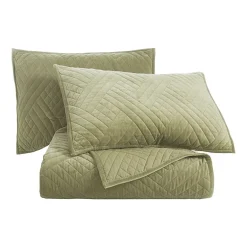 SUPERIOR® Karina Cotton Velvet Geometric Glam Quilt