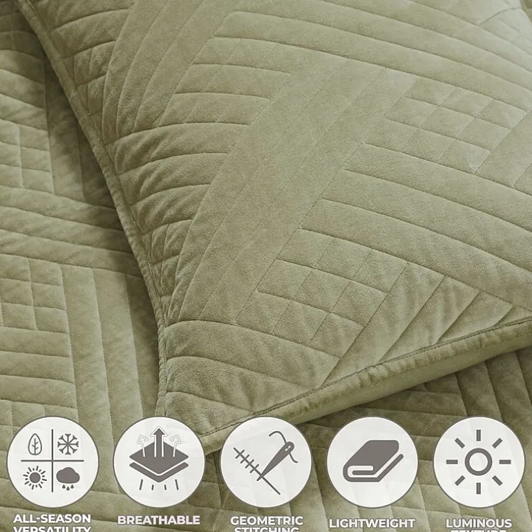 SUPERIOR® Karina Cotton Velvet Geometric Glam Quilt