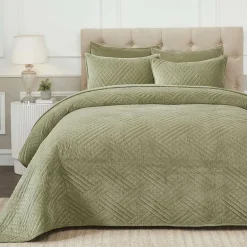 SUPERIOR® Karina Cotton Velvet Geometric Glam Quilt