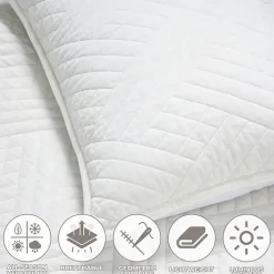 SUPERIOR® Karina Cotton Velvet Geometric Glam Quilt