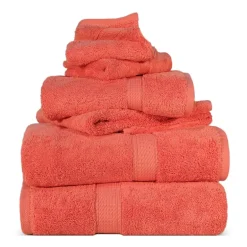 SUPERIOR® Madeline Collection | Plush Egyptian Cotton 6-pc. Quick Dry Solid Bath Towel Set