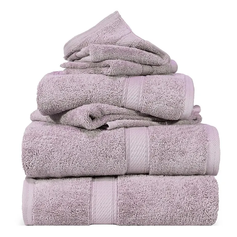 SUPERIOR® Madeline Collection | Plush Egyptian Cotton 6-pc. Quick Dry Solid Bath Towel Set