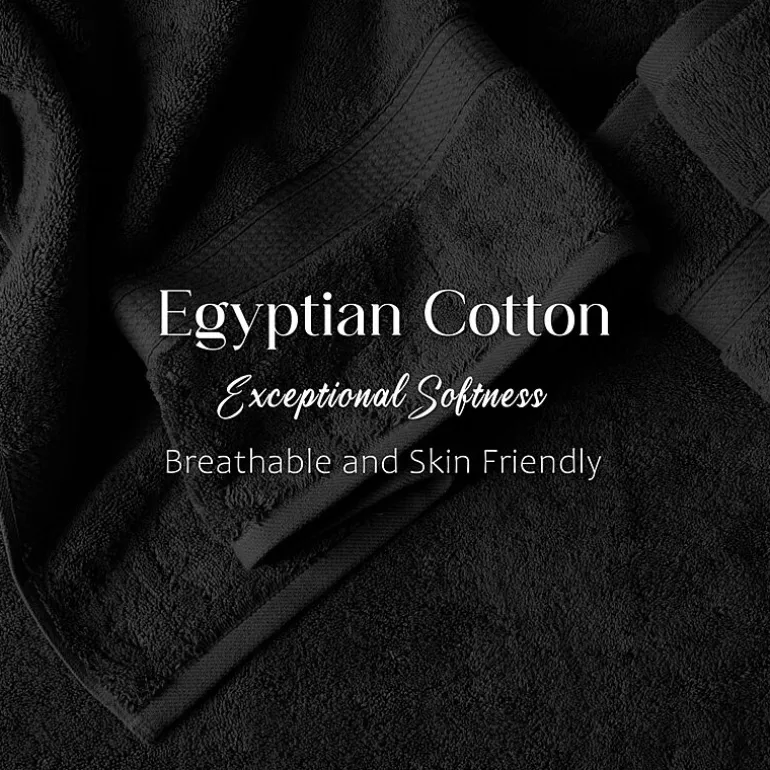 SUPERIOR® Madeline Collection | Plush Egyptian Cotton 6-pc. Quick Dry Solid Bath Towel Set
