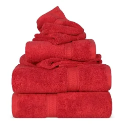 SUPERIOR® Madeline Collection | Plush Egyptian Cotton 6-pc. Quick Dry Solid Bath Towel Set
