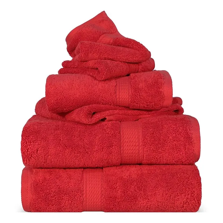 SUPERIOR® Madeline Collection | Plush Egyptian Cotton 6-pc. Quick Dry Solid Bath Towel Set
