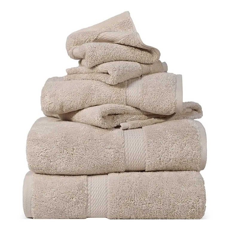 SUPERIOR® Madeline Collection | Plush Egyptian Cotton 6-pc. Quick Dry Solid Bath Towel Set