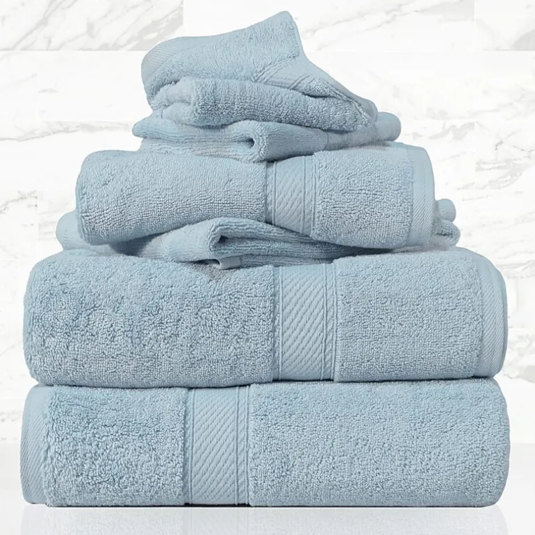 SUPERIOR® Madeline Collection | Plush Egyptian Cotton 6-pc. Quick Dry Solid Bath Towel Set