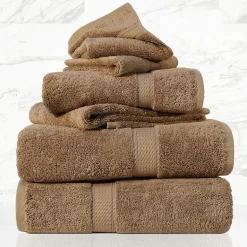 SUPERIOR® Madeline Collection | Plush Egyptian Cotton 6-pc. Quick Dry Solid Bath Towel Set