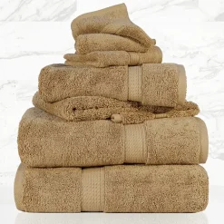 SUPERIOR® Madeline Collection | Plush Egyptian Cotton 6-pc. Quick Dry Solid Bath Towel Set