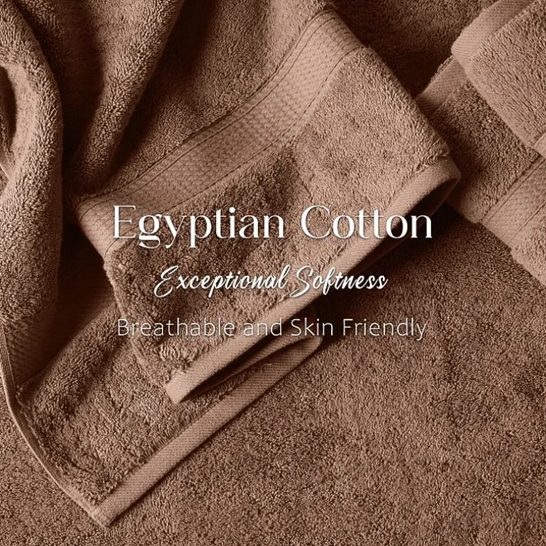 SUPERIOR® Madeline Collection | Plush Egyptian Cotton 6-pc. Quick Dry Solid Bath Towel Set