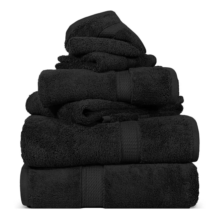 SUPERIOR® Madeline Collection | Plush Egyptian Cotton 6-pc. Quick Dry Solid Bath Towel Set