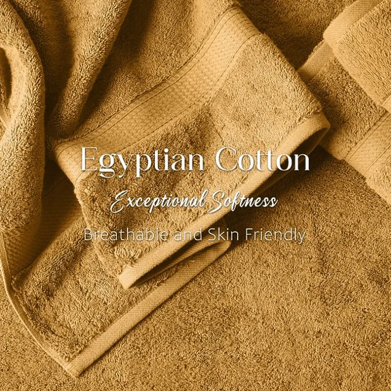 SUPERIOR® Madeline Collection | Plush Egyptian Cotton 6-pc. Quick Dry Solid Bath Towel Set