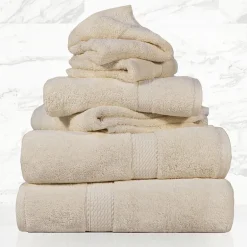 SUPERIOR® Madeline Collection | Plush Egyptian Cotton 6-pc. Quick Dry Solid Bath Towel Set