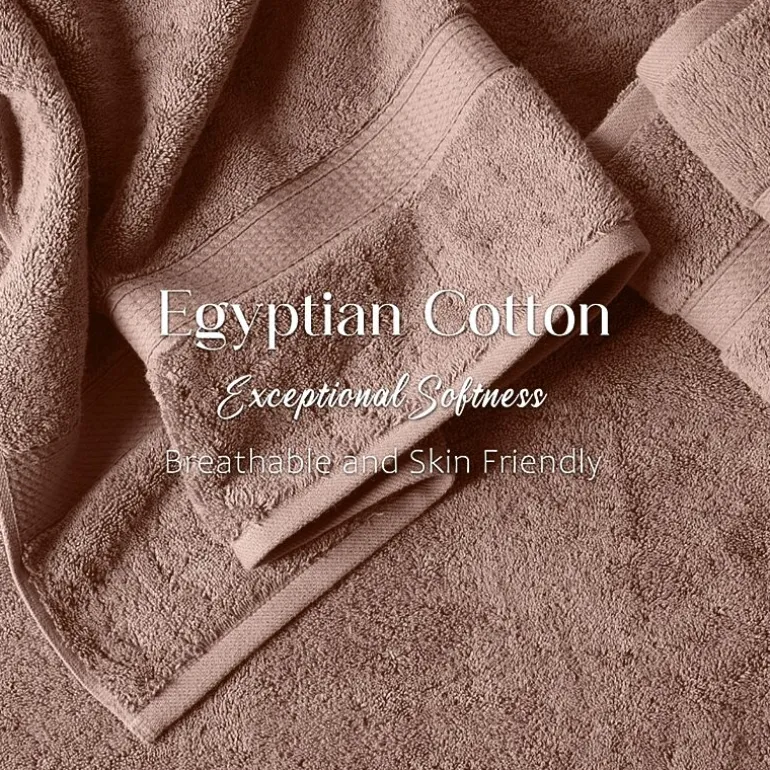 SUPERIOR® Madeline Collection | Plush Egyptian Cotton 6-pc. Quick Dry Solid Bath Towel Set