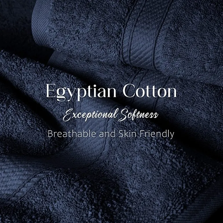 SUPERIOR® Madeline Collection | Plush Egyptian Cotton 6-pc. Quick Dry Solid Bath Towel Set