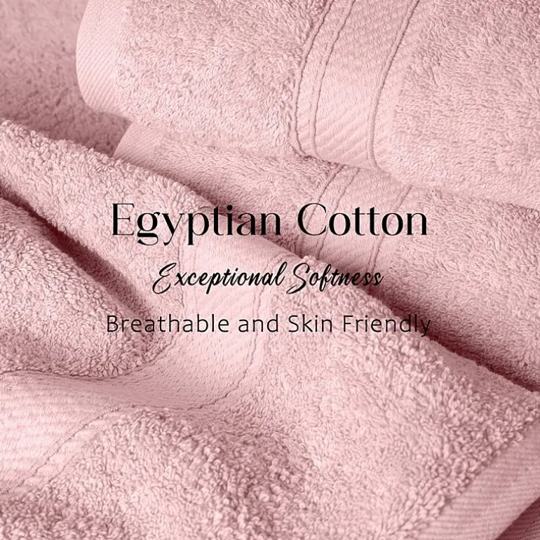 SUPERIOR® Madeline Collection | Plush Egyptian Cotton 6-pc. Quick Dry Solid Bath Towel Set