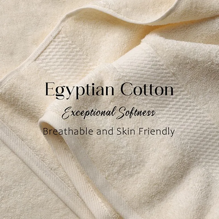 SUPERIOR® Madeline Collection | Plush Egyptian Cotton 6-pc. Quick Dry Solid Bath Towel Set