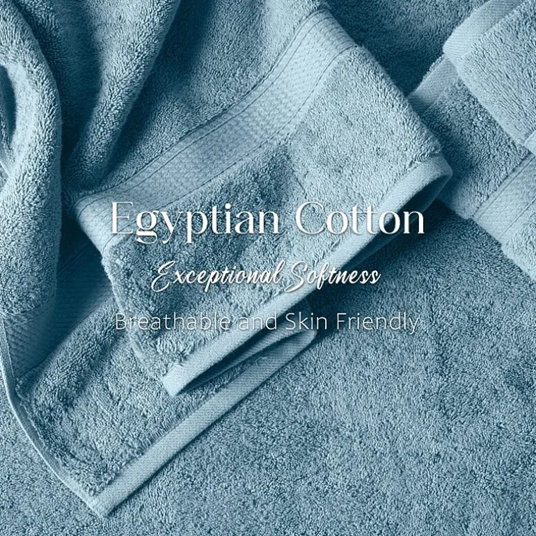 SUPERIOR® Madeline Collection | Plush Egyptian Cotton 6-pc. Quick Dry Solid Bath Towel Set