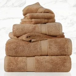 SUPERIOR® Madeline Collection | Plush Egyptian Cotton 6-pc. Quick Dry Solid Bath Towel Set