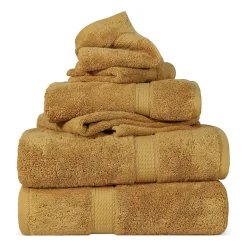 SUPERIOR® Madeline Collection | Plush Egyptian Cotton 6-pc. Quick Dry Solid Bath Towel Set