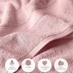 SUPERIOR® Madeline Collection | Plush Egyptian Cotton 6-pc. Quick Dry Solid Bath Towel Set