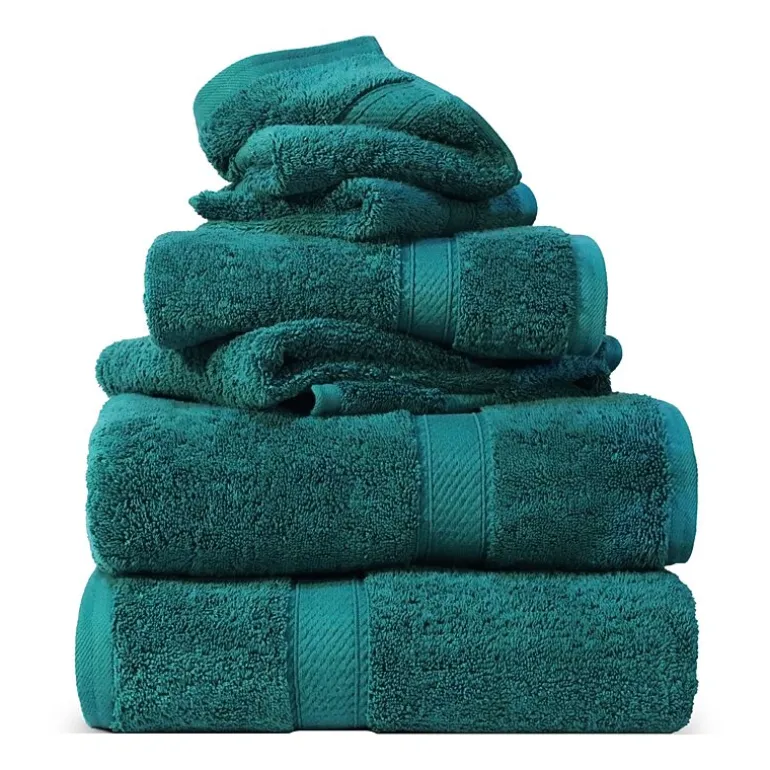 SUPERIOR® Madeline Collection | Plush Egyptian Cotton 6-pc. Quick Dry Solid Bath Towel Set