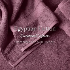 SUPERIOR® Madeline Collection | Plush Egyptian Cotton 6-pc. Quick Dry Solid Bath Towel Set