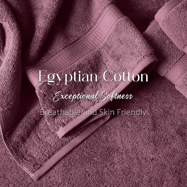 SUPERIOR® Madeline Collection | Plush Egyptian Cotton 6-pc. Quick Dry Solid Bath Towel Set