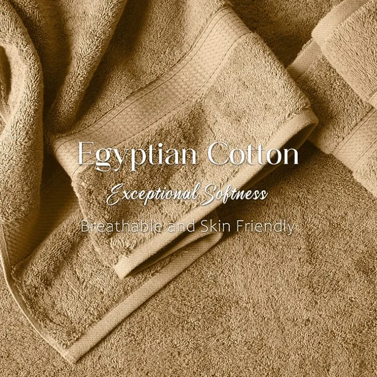 SUPERIOR® Madeline Collection | Plush Egyptian Cotton 6-pc. Quick Dry Solid Bath Towel Set